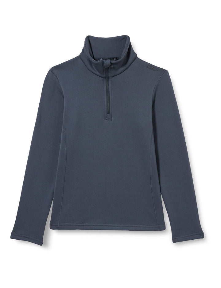 CMP Mädchen Stretch-Fleece-Oberteil für Kinder Shirt 128 Titan, 128 Titan