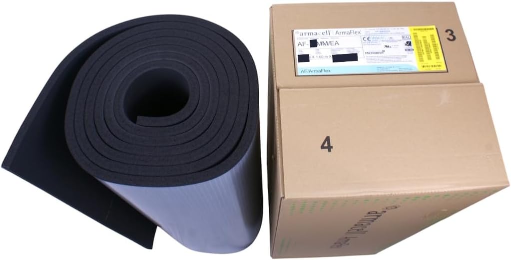 Armaflex AF 16 mm - 1 m x 1 m Dämmmatte selbstklebend – Effiziente Kälte- & Wärmedämmung aus Kautsch