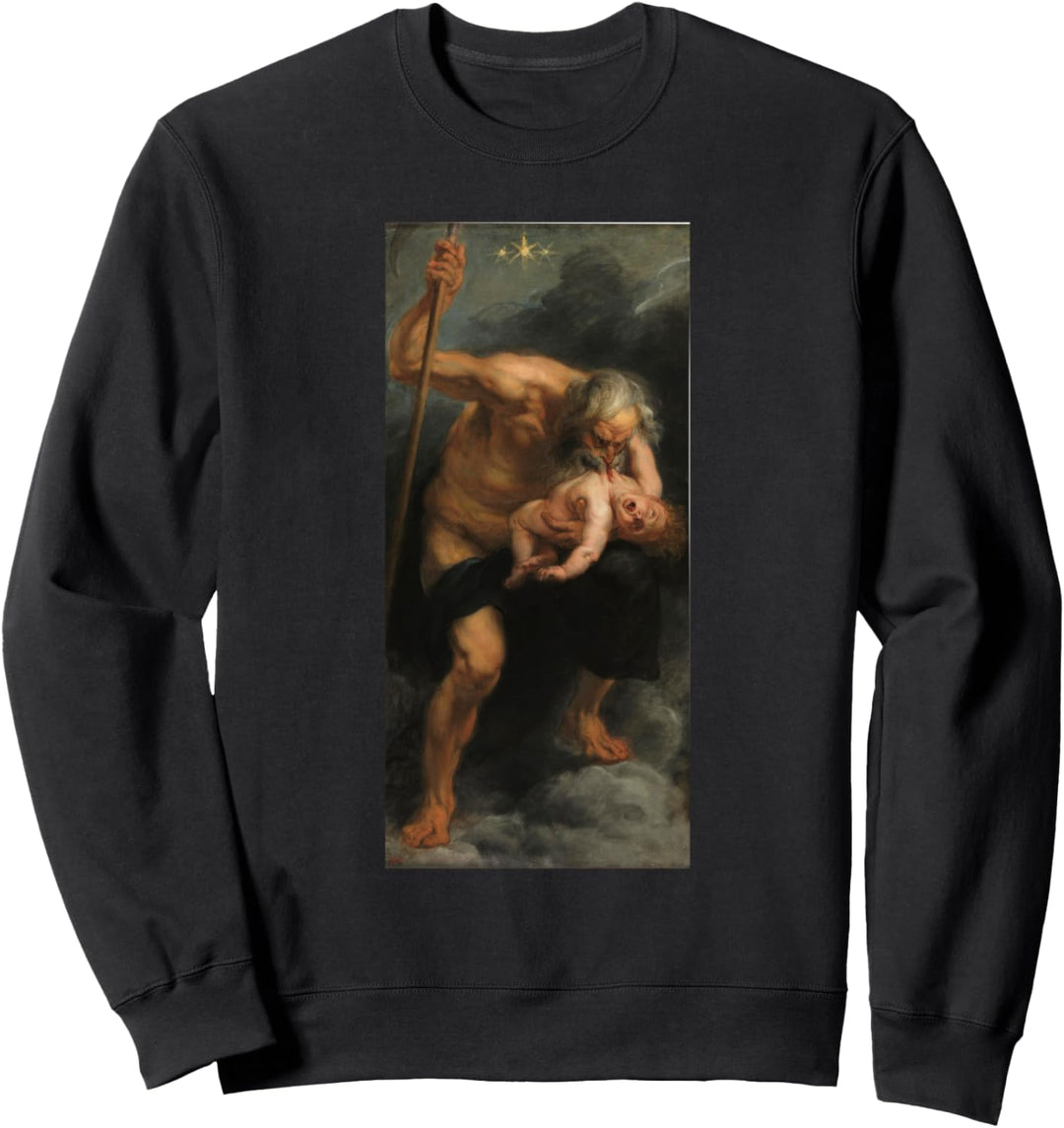 Saturn verschlingt seinen Sohn Gemälde von Peter Paul Rubens Sweatshirt