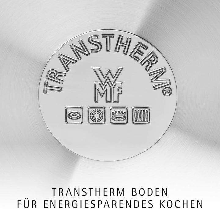 WMF Devil Bratpfanne 24 cm, Pfanne Induktion, Cromargan Edelstahl beschichtet, Kunststoffgriff