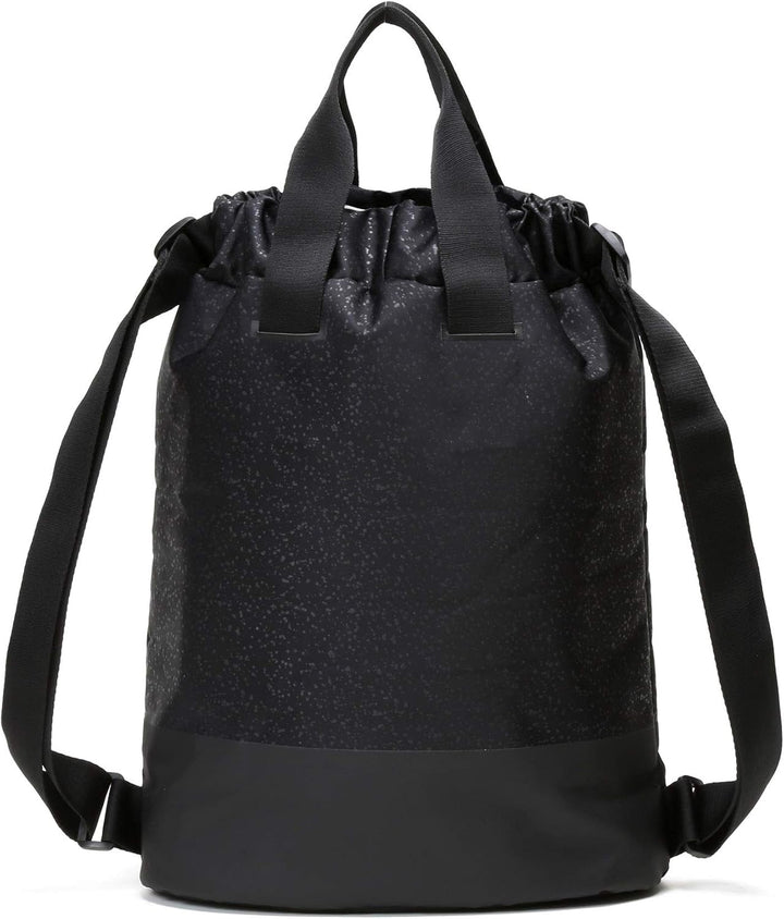 Vooray Flex Cinch Backpack - 23L Rucksack mit Kordelzug Black Foil, Black Foil
