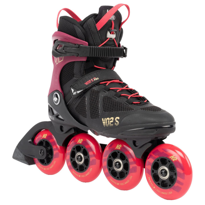 K2 Skates Unisex Inline Skates VO2 S 90 SHORT CUFF, burgandy - pink, 30G0247 EU: 40 (UK: 6.5 / US: 9