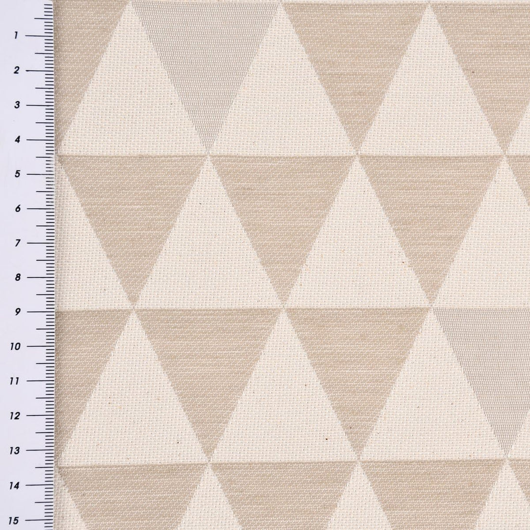 SCHÖNER LEBEN. Zugluftstopper Triangel Retro Scandi Sand Hellbeige, Auswahl:130cm Länge ca. 130x15x1