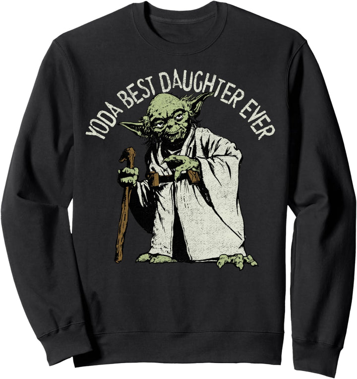 Star Wars Yoda Best Daughter Ever Portrait Sweatshirt