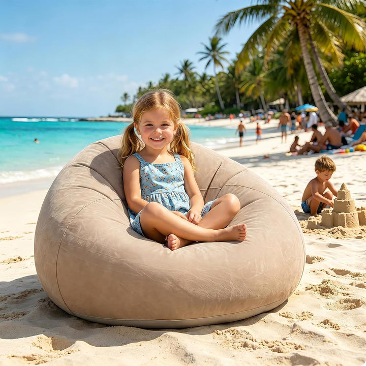 Tragbares & Wasserdichtes Luftsofa für Outdoor, Aufblasbarer Sessel Sitzsack, Camping, Strand, Pool