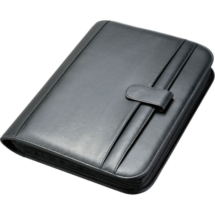 Alassio Herren Ringbuchmappe A4 Riccione Lederimitat schwarz