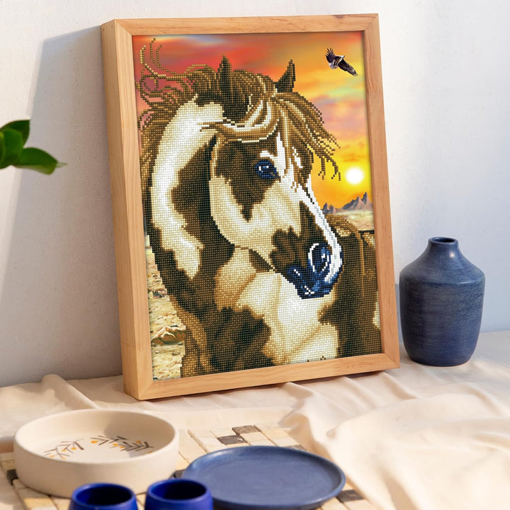 Diamond Dotz DD9-035 Pferd, ca. 35,5 x 45,7 cm gross, Diamond Painting, Malen mit Diamanten, funkeln