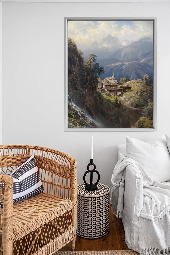 rahmengalerie24 Schattenfugenrahmen 48x68 cm Alu, für Keilrahmenbilder und Leinwände, Rahmen ohne Gl
