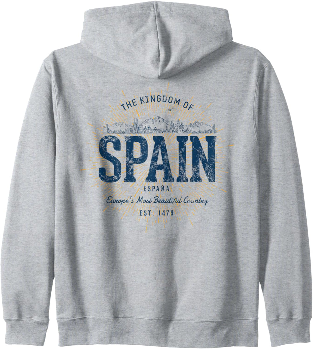 Spain Retro Stil Vintage Spanien Kapuzenjacke