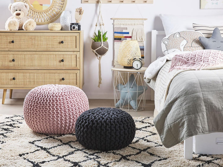 Trendy Ottoman in Rosa Baumwolle 50x35 cm Conrad
