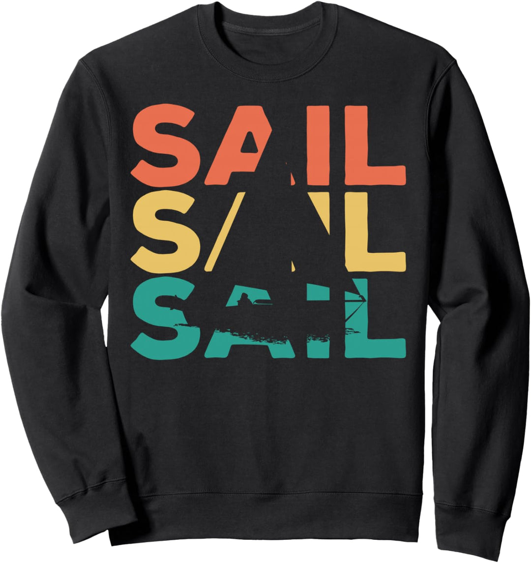 Retro Vintage Segeln Geschenk für Segler Sweatshirt
