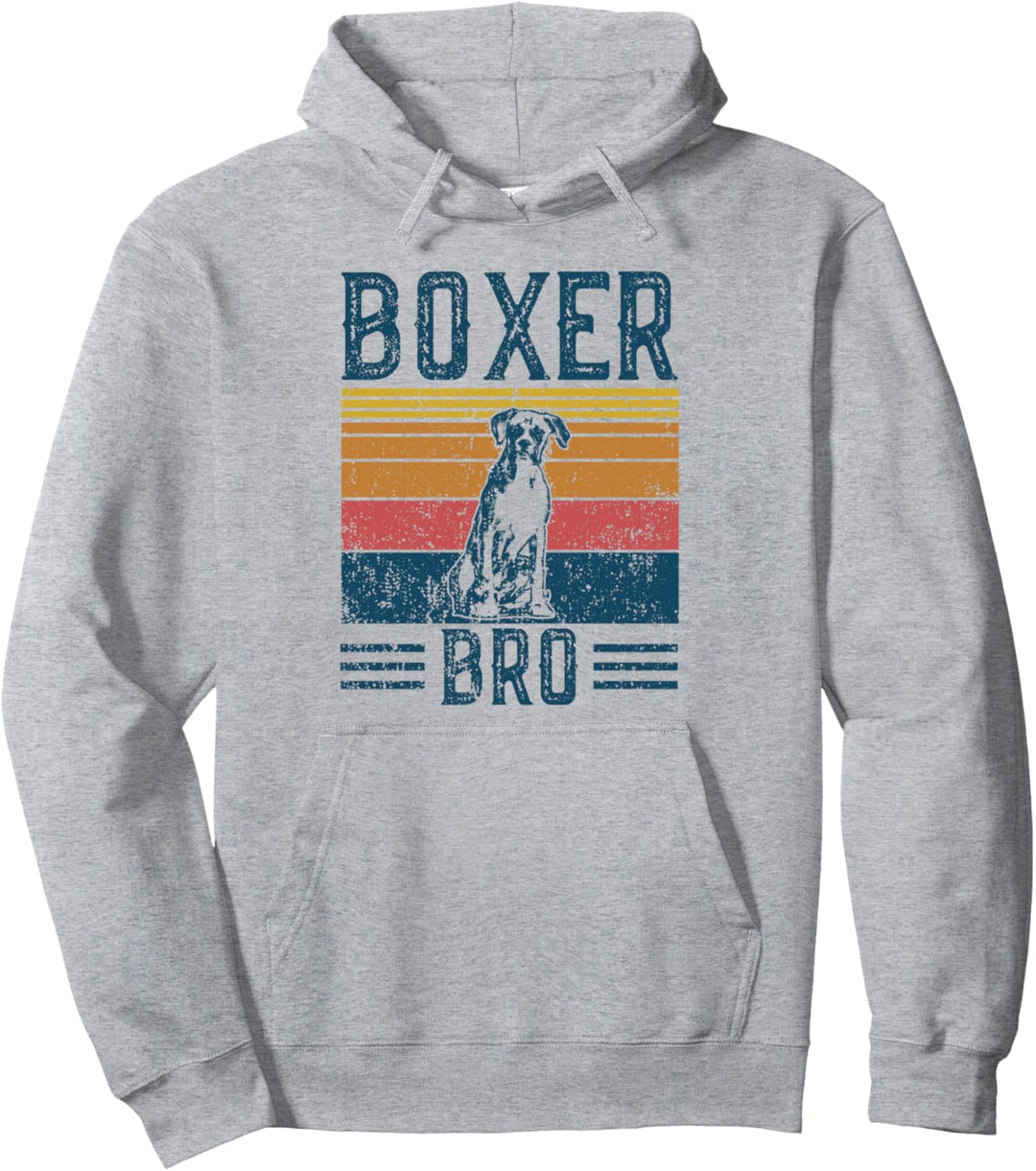 Hundeboxer Bro - Vintage-Boxer Bro Pullover Hoodie