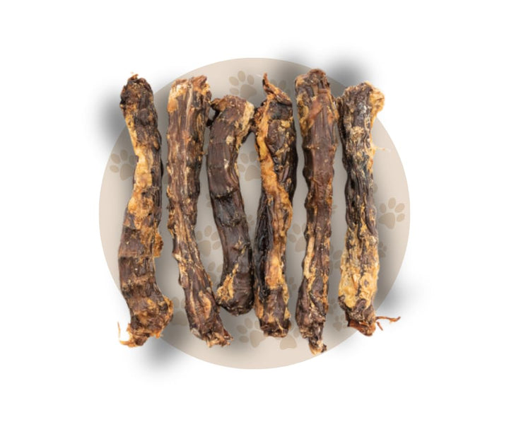 Warnicks Tierfutterservice getrocknete Entenhälse, wie Hühnerhälse EIN besonderer Leckerbissen (3KG)