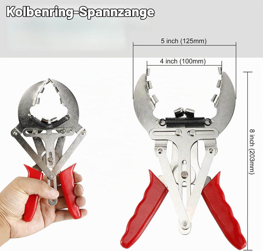 FreeTec Kolbenringspannband Satz Kolbenring Spannband Kolben Ring Zange Werkzeug Satz