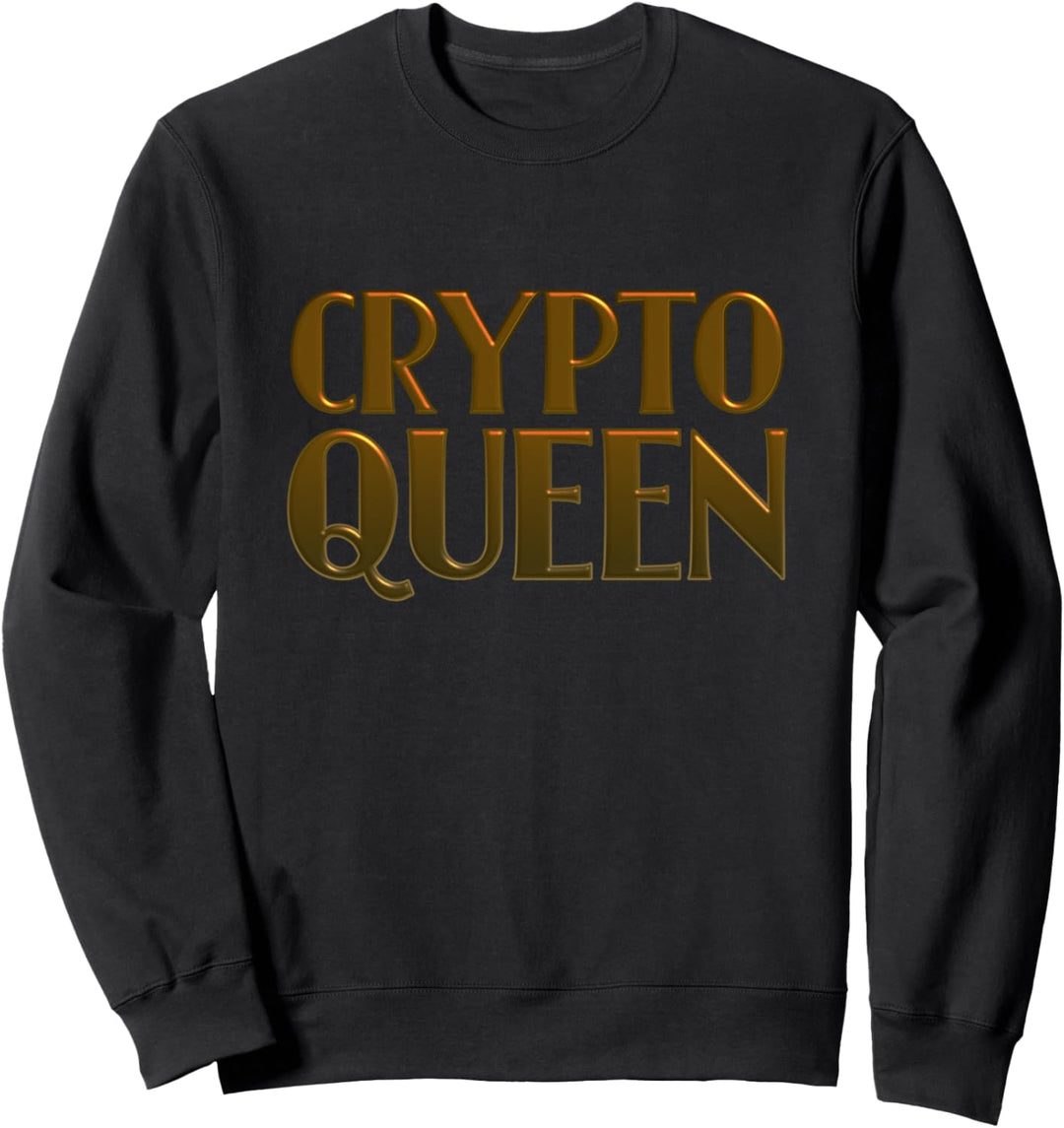 Krypto-Königin-Kryptowährung Krypto zum Mond Bitcoin Girl Sweatshirt