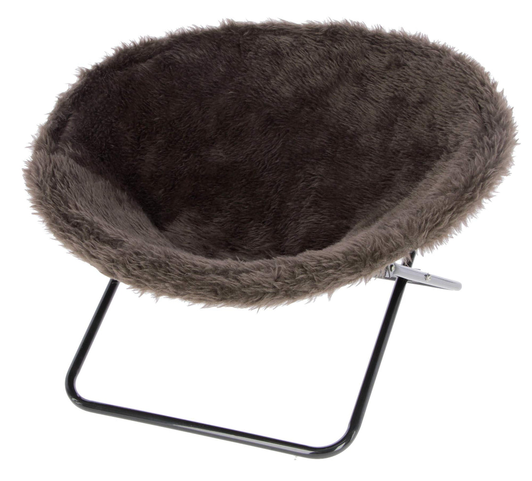 Kerbl Liegemulde Sharon, Katzenliege, 50 cm Durchmesser, 1 Stück (1er Pack), braun braun L 53 x B 52