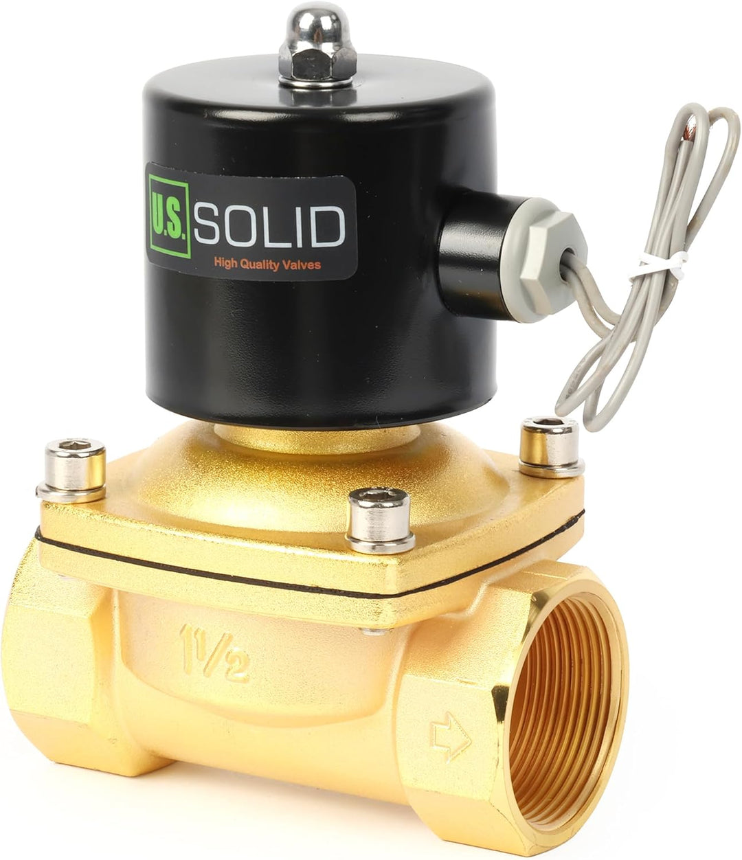 U.S. Solid Magnetventil – 1 1/2 Zoll Zinklegierung 220 V AC Elektrisches Wasserventil, NBR-Dichtung