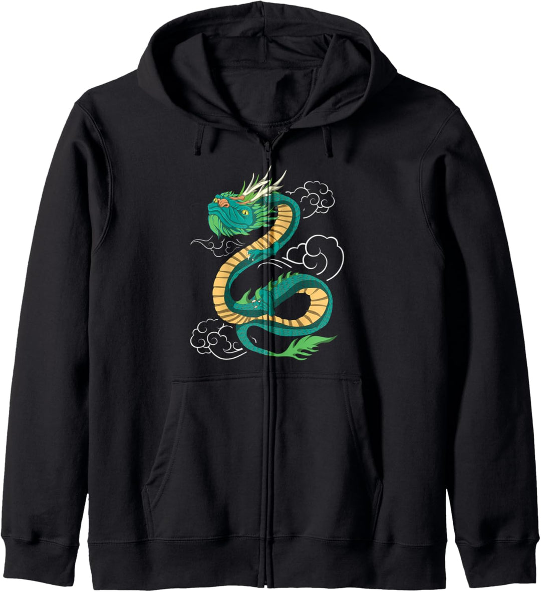 Mythologie Fantasy Tier Asien Kreatur Chinesischer Drache Kapuzenjacke