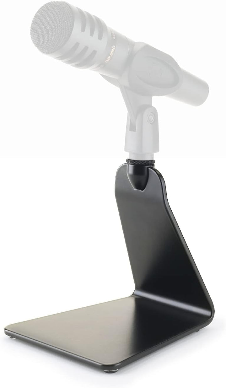 K&amp;M 23250 Design Mikrofon-Tischstativ - Schwarz, Stahl - 12,5 x 13 x 14,2 cm - 3/8“ Gewindeanschluss