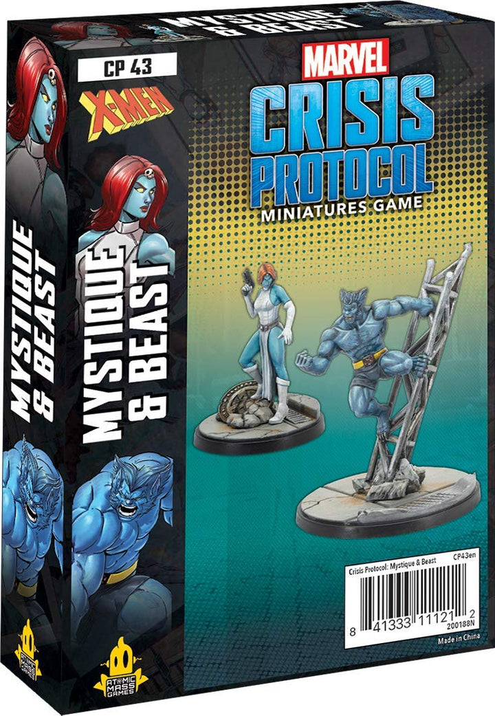 Atomic Mass Games - Marvel Crisis Protocol: Character Pack: Mystique and Beast - Miniature Game