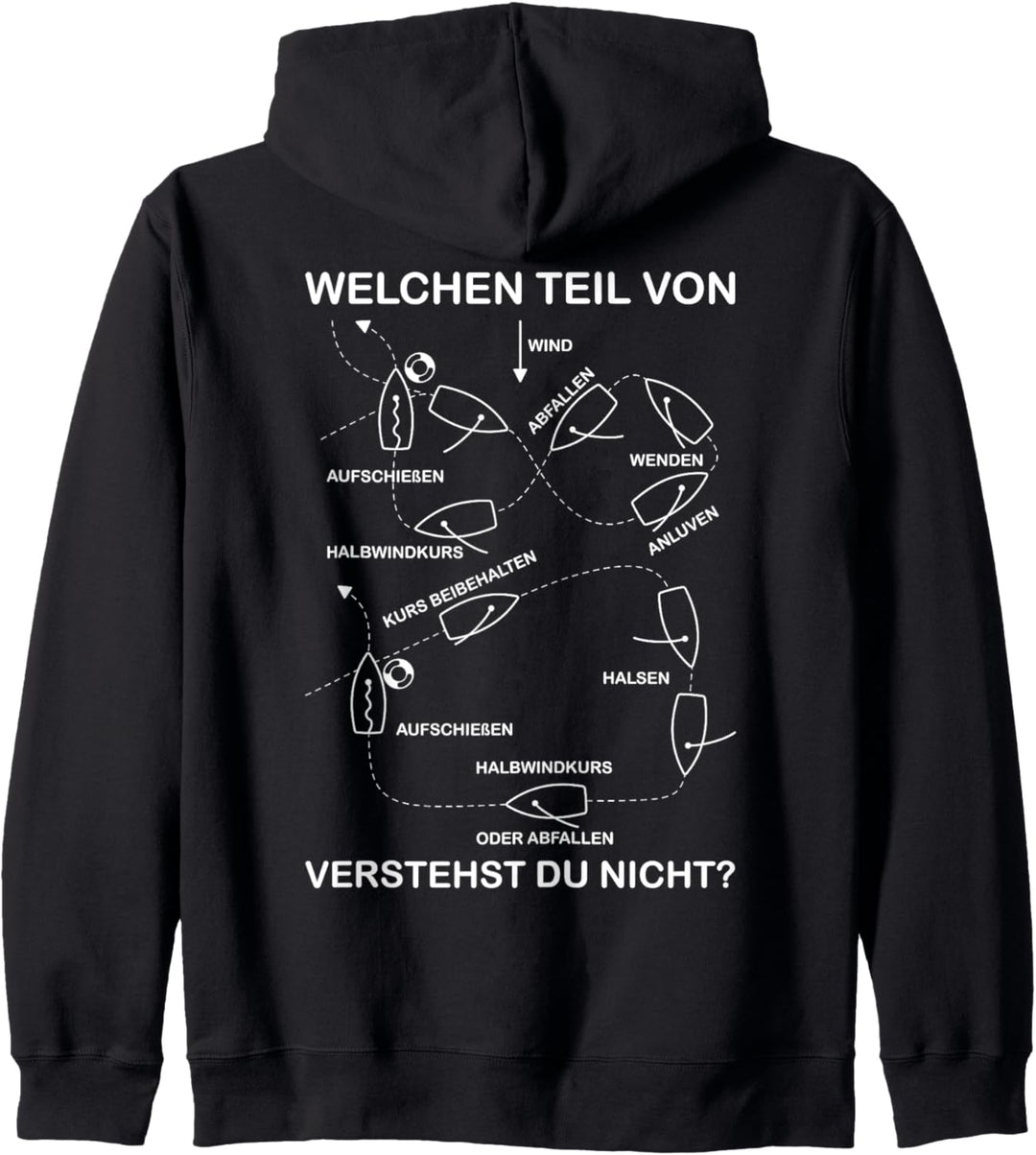 Mann über Bord Manöver | Lustiges Segler Kapuzenjacke