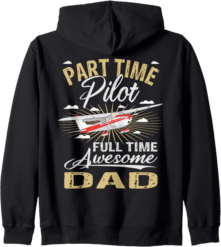 Pilot Flugzeugkapitän Flugzeug Papa Fliegen Flieger Kapuzenjacke