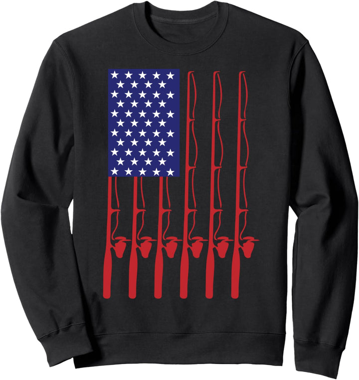 Vatertags-Fischen Flagge Geschenk Sweatshirt