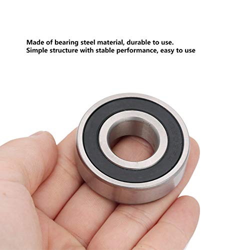 Packung mit 10 Rillenkugellagern 6203-2RS, 17 x 40 mm, geräuschloses, langsam laufendes Stahllager,