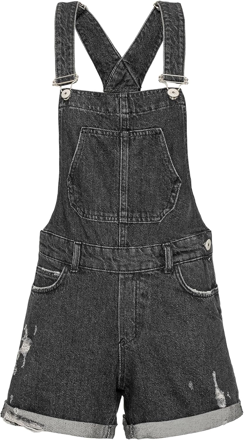 Redbridge Denim Latzhose für Damen Jeans Overall Jumpsuit 29W Schwarz, 29W Schwarz