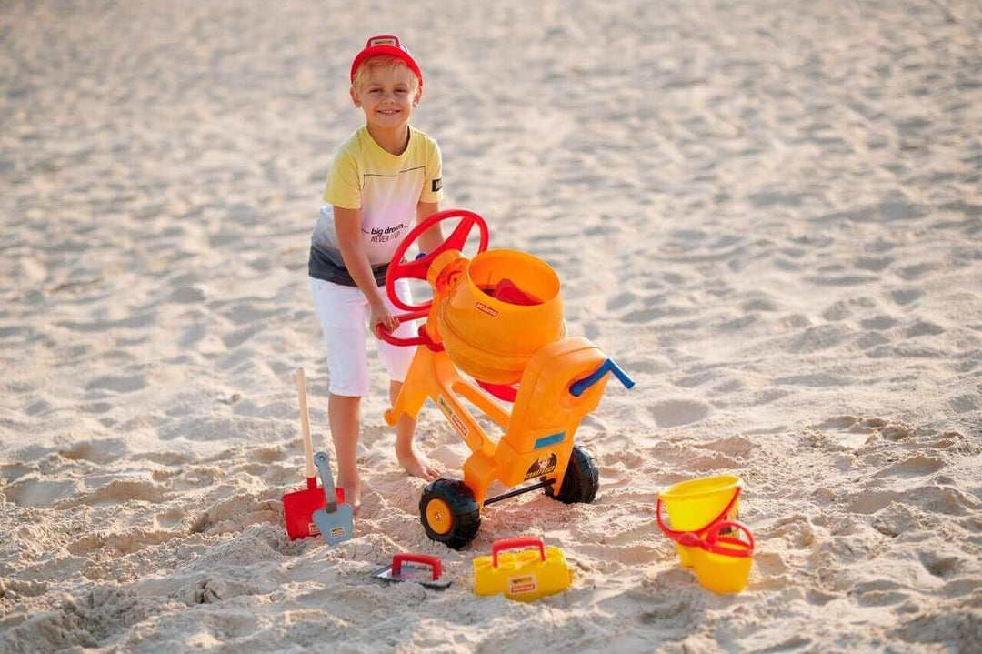 Wader Quality Toys Mischmaschine mit Baustellenset 8-TLG. (im Karton)