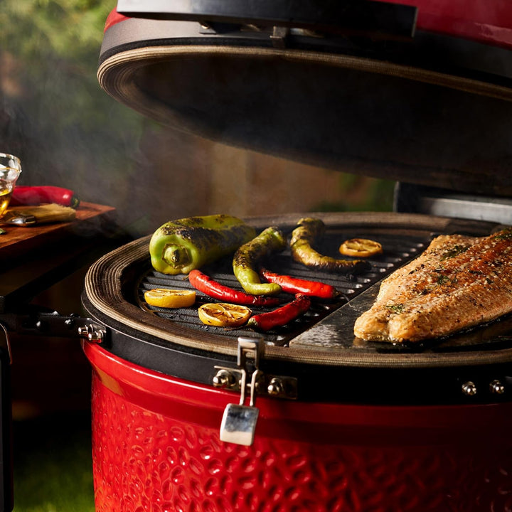 Kamado Joe Half Moon Gusseisen-Rost Classic Joe, 45,7 x 22,8 x 1,2 cm Cooking Grate, Cast Iron Singl