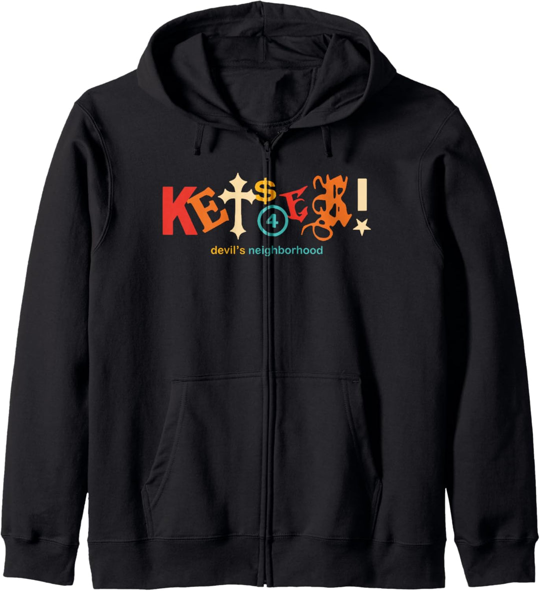 Kets4Eki Devils Neighborhood Vintage Bekleidung Kapuzenjacke