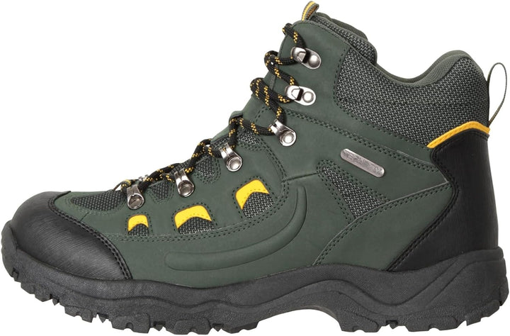 Mountain Warehouse Adventurer Mens Waterproof Boots - IsoDry Schuhe mit Synthetik-Obermaterial, Mesh