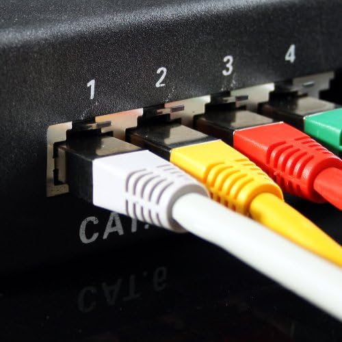 1aTTack.de 7,5m gelb - 5 Stück Cat.6 Patchkabel Netzwerkkabel CAT6 S-FTP Gigabit Lan PIMF CAT 6 Kupf