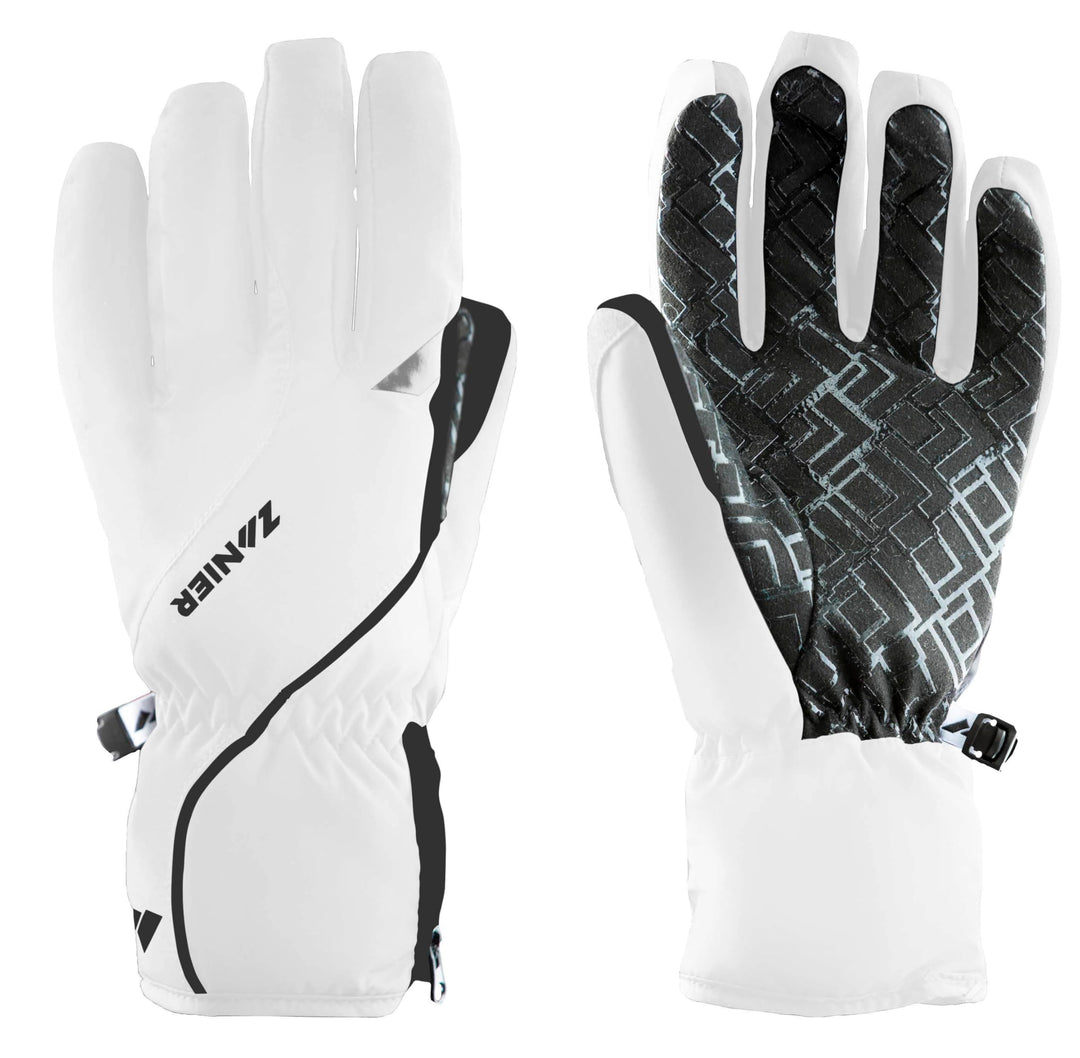 Zanier-Damen-Handschuhe-SEEFELD.STX 6.5 Weiss, Schwarz, 6.5 Weiss, Schwarz