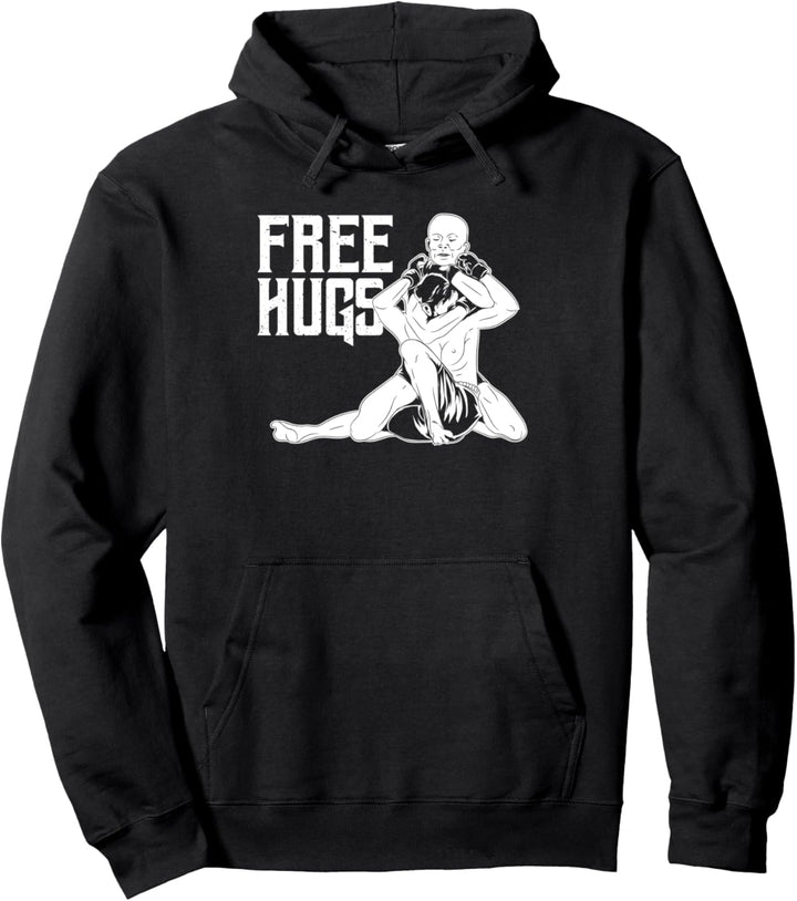 Free Hugs Brazilian Jiu-Jitsu, BJJ und Grappling Pullover Hoodie