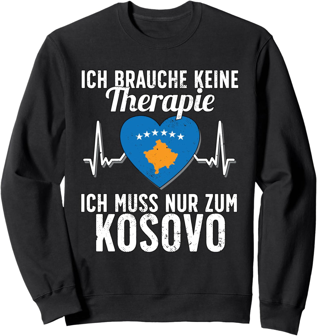Kosovarische Flagge I Kosovo Urlaub I Kosovo Sweatshirt