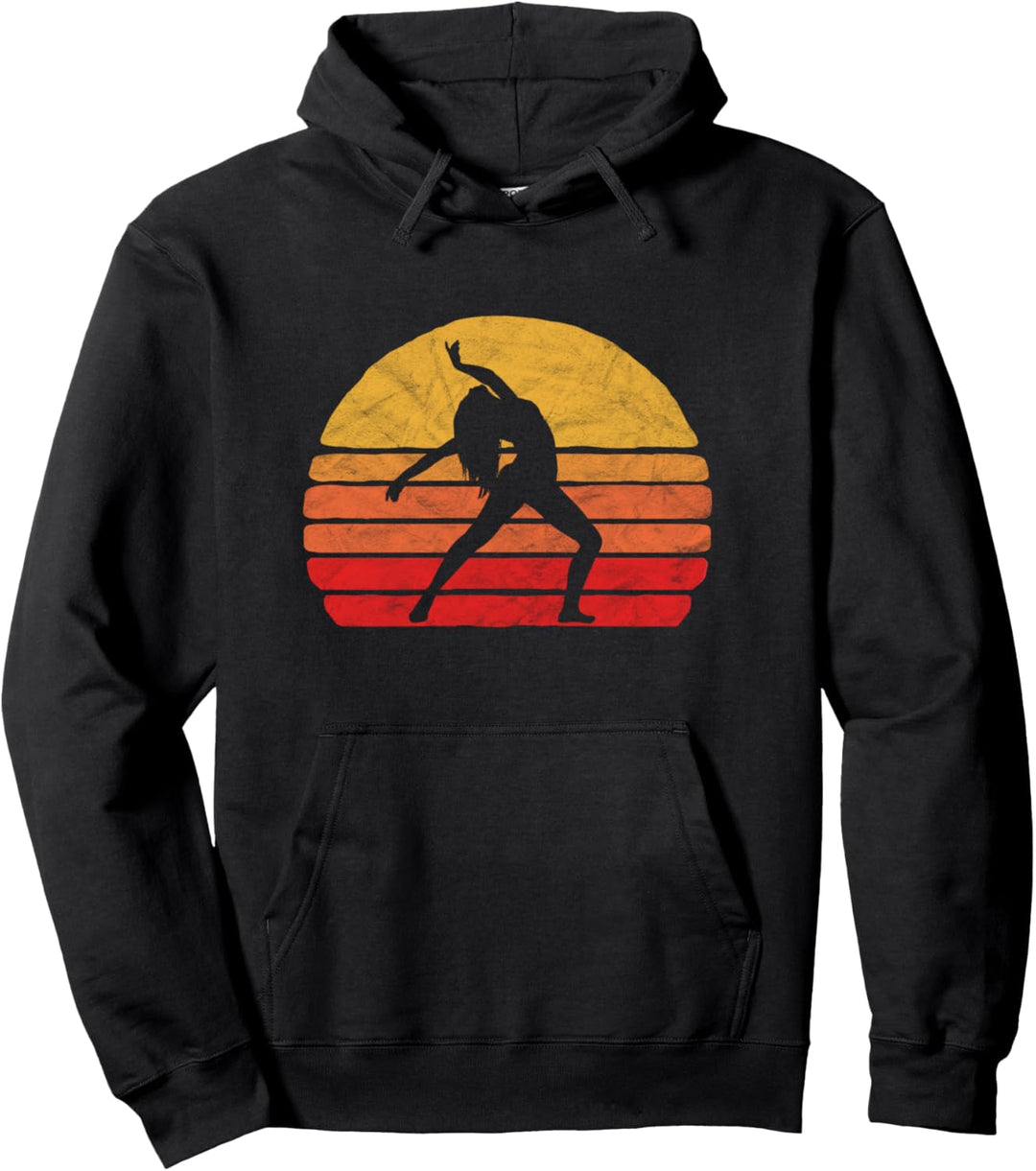 Modern Dancer Silhouette &amp; Sun Vintage 80&