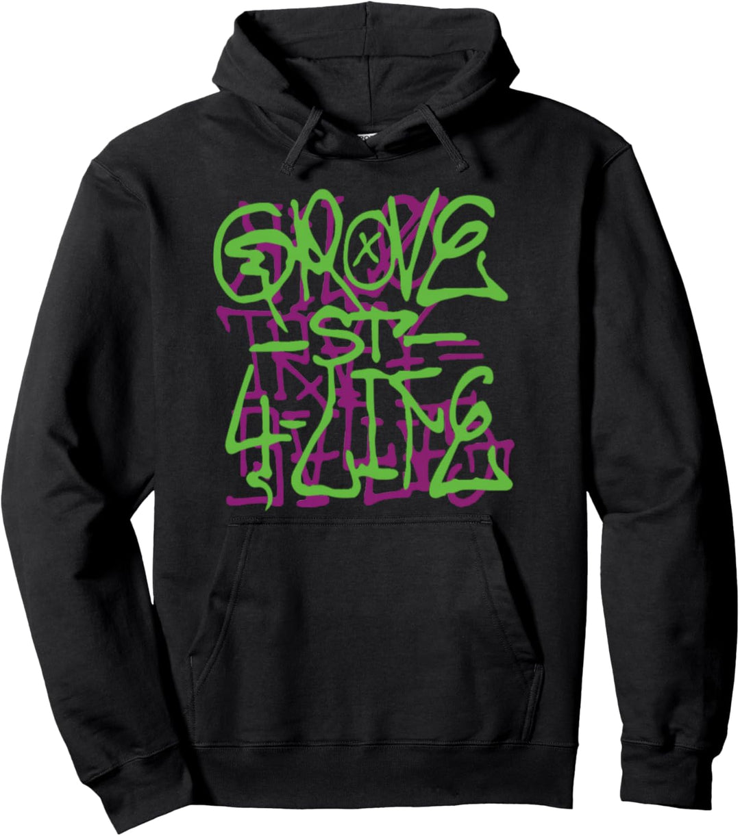 Old School bunte Graffiti-Stil, Hain-Strassen-Grafik Pullover Hoodie