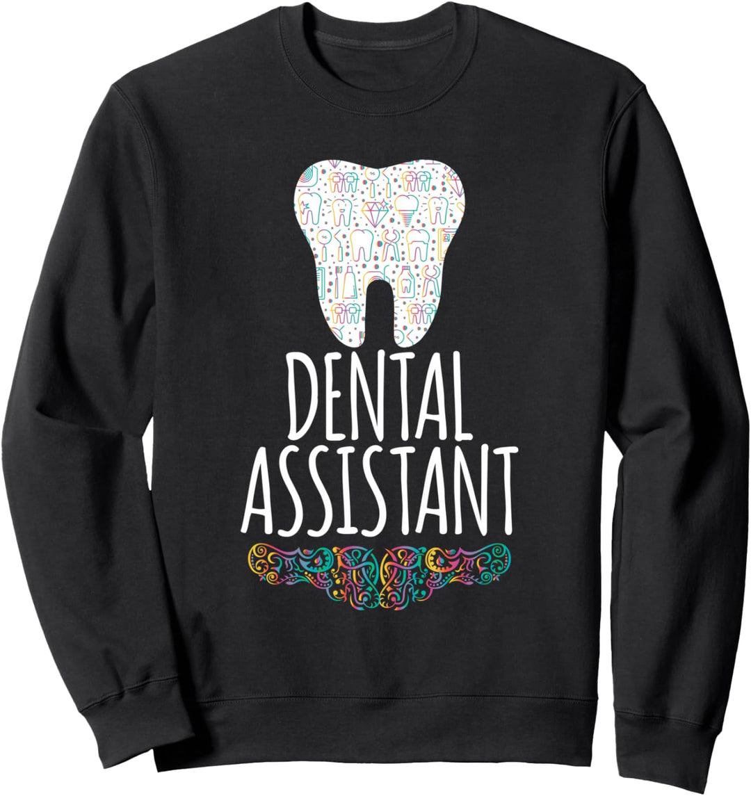 Farum lächelt jemand. Zahnarzthelfer Geschenk Sweatshirt