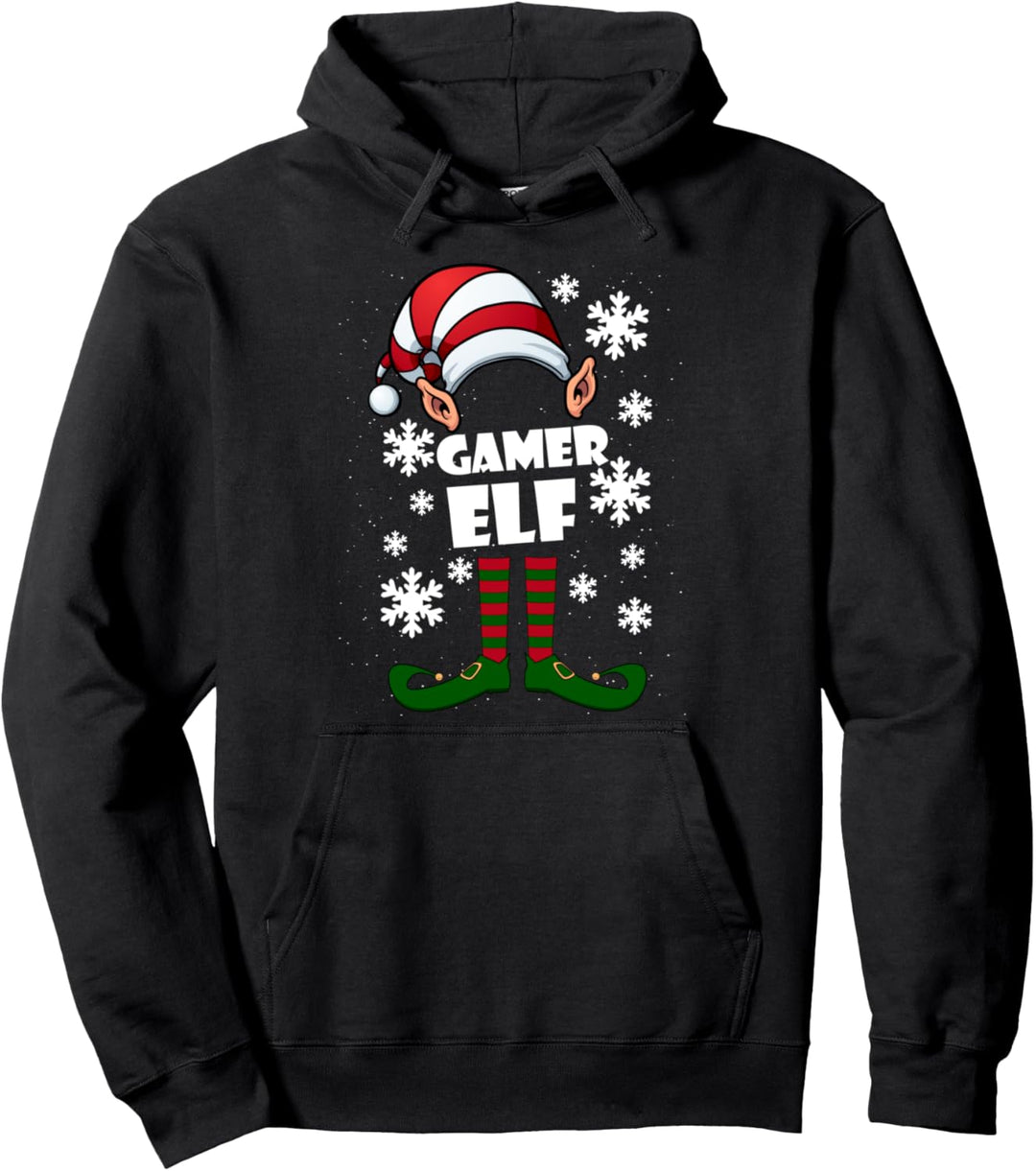 Gamer Elf - Partnerlook Elfen Weihnachten Ugly Christmas Pullover Hoodie
