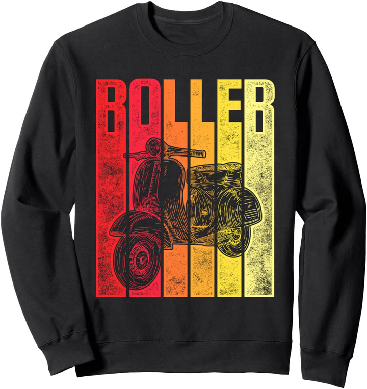 Vintage Roller Design Motorroller Retro Rollerfahrer 50ccm Sweatshirt