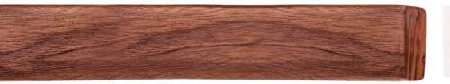 Handlauf Holzhandlauf VKT 42 x 42 mm Wandhandlauf Nussbaum Halter eckig 300 cm 3 Halter 300 cm 3 Hal