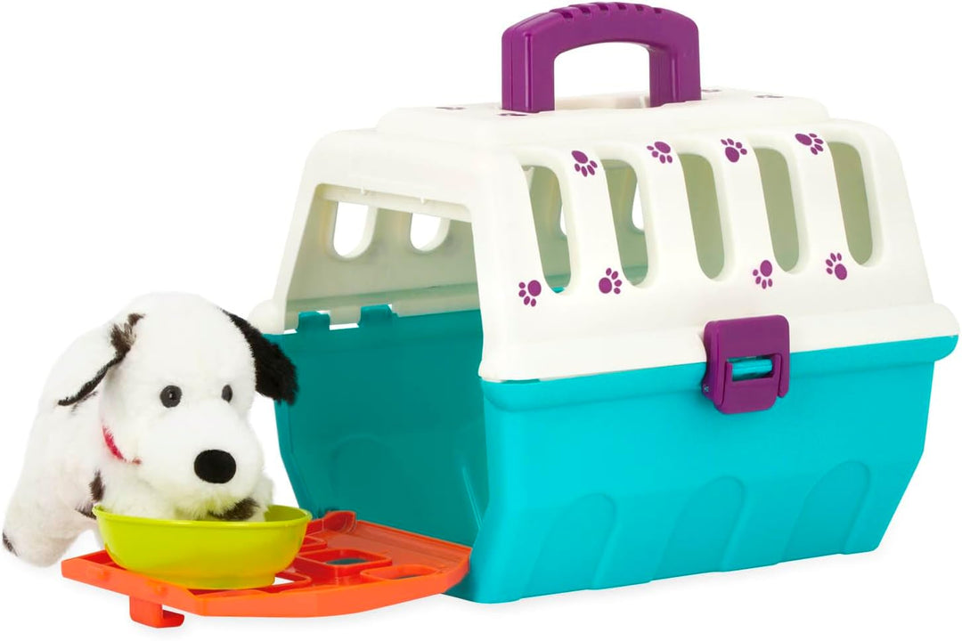 Battat BT2538Z – Tierarztkoffer mit Dalmatiner –Tierarzt Hundekäfig Spielzeug mit Transportkäfig und