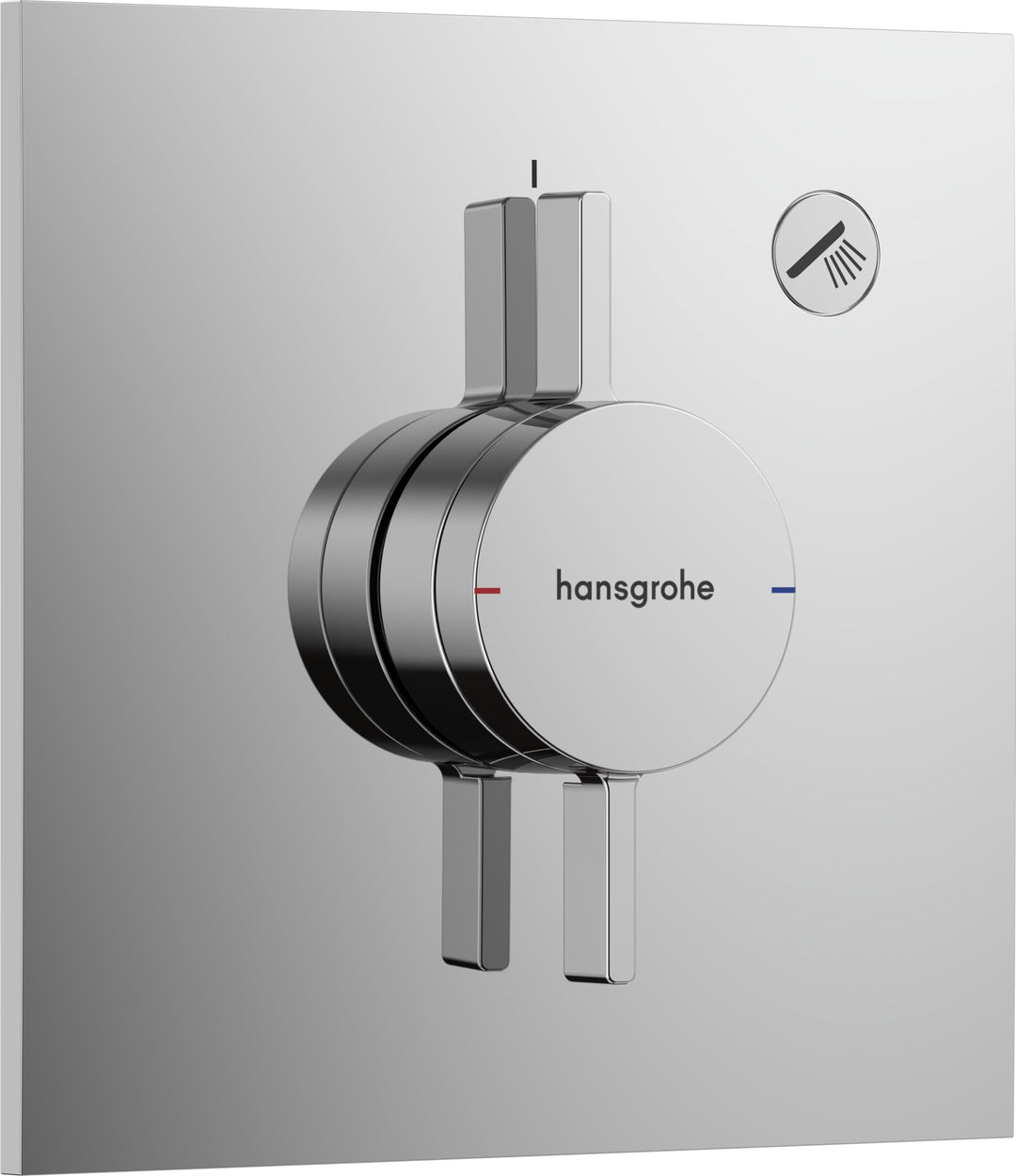 hansgrohe DuoTurn E - Duscharmatur Unterputz für 1 Verbraucher, Mischbatterie Dusche eckig, Einhebel