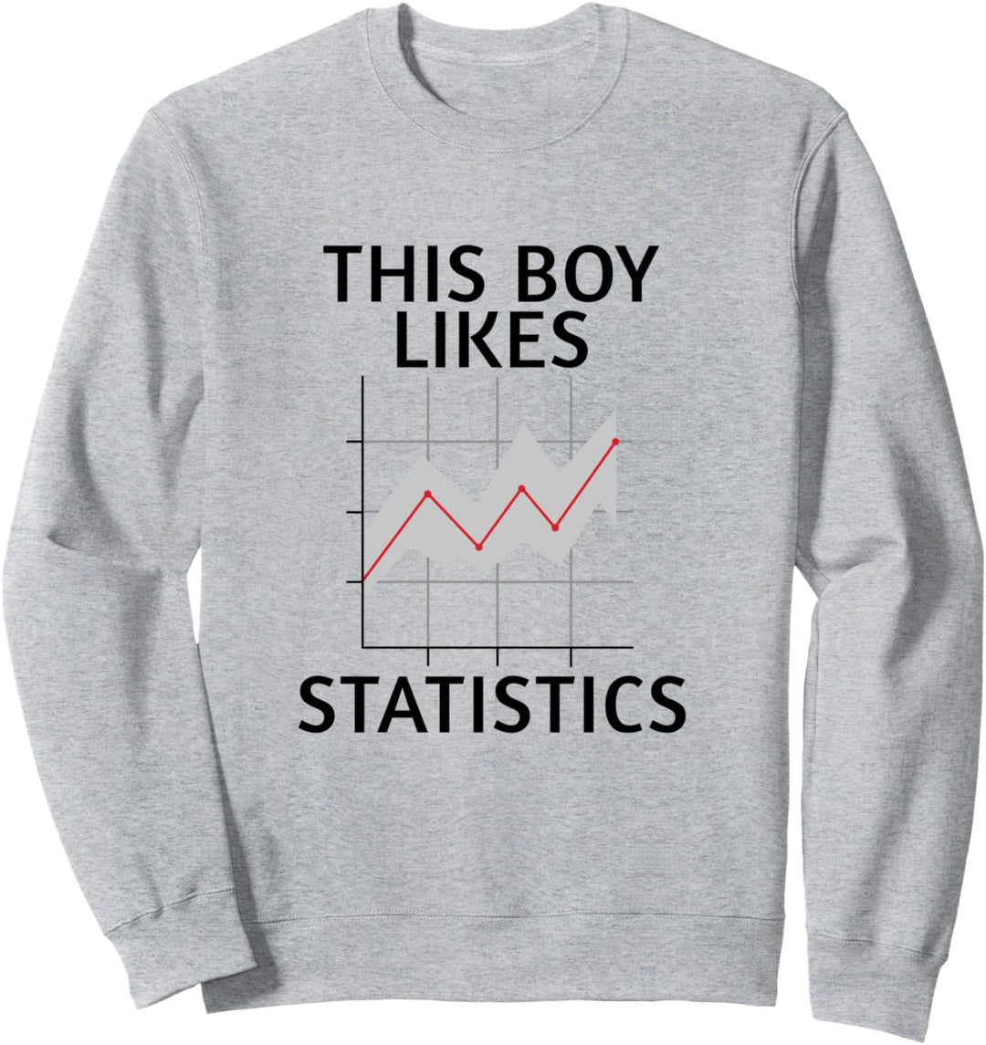 Junge mag Statistik Datenanalyst Wissenschaft Sweatshirt
