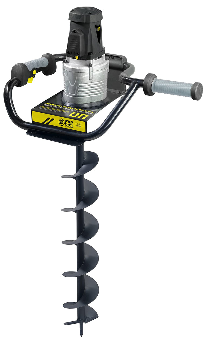 Fartools 175305 Elektrischer Erdbohrer, 1200 W, Durchmesser 120 mm