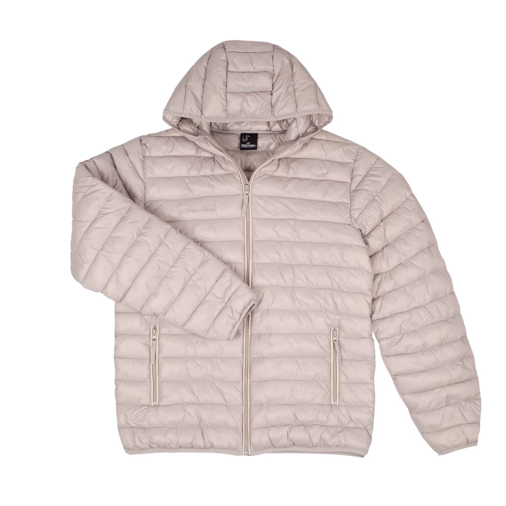 Spalding Padded Kapuzenjacke Herren grau, M