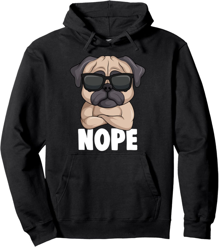 Mops Hunde Hundehalter Frauchen Kinder Pullover Hoodie