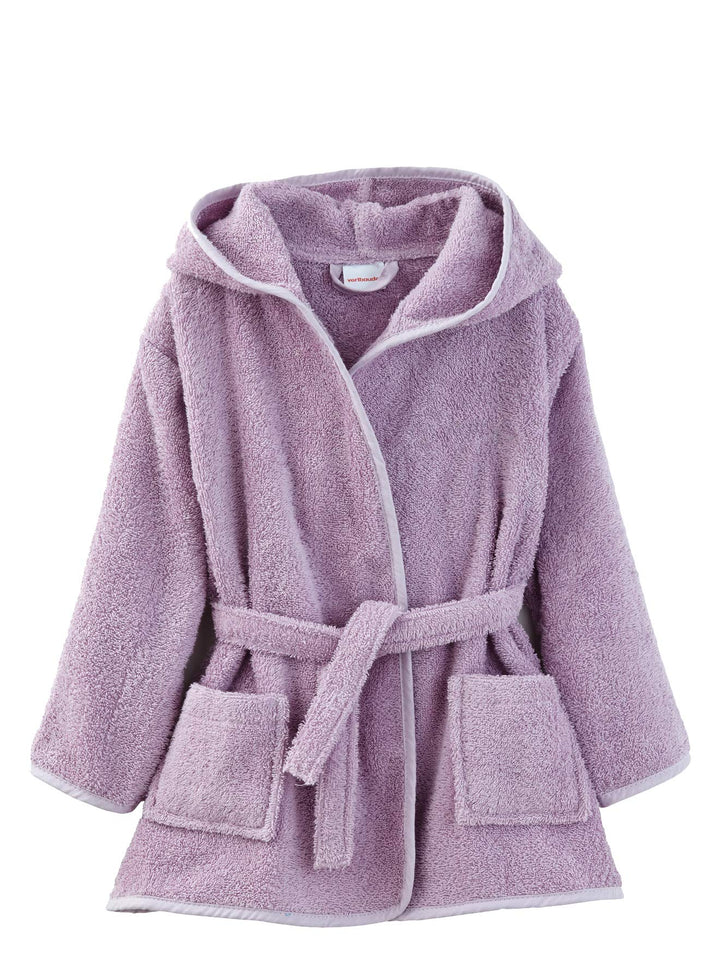 Vertbaudet Kinder Bademantel mit Kapuze 158 Violett, 158 Violett